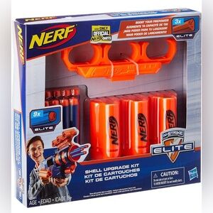 NERF Upgrade Kit: 3 Shells, 9 Darts, Shell Holder